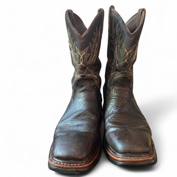 Ariat Work Waterproof EH Rated Men’s 11.5D Brown Leather Western Work Boots